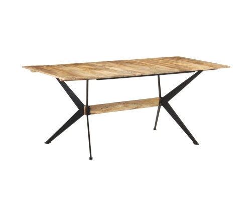 Mesa de comedor de madera maciza de mango 180x90x76 cm