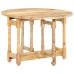 Mesa de comedor redonda de madera maciza de mango 110x76 cm