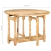 Mesa de comedor redonda de madera maciza de mango 110x76 cm