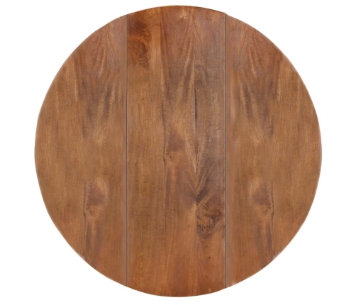 Mesa de comedor redonda de madera maciza de mango 110x76 cm