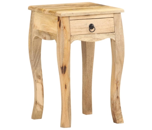 Mesita de noche de madera maciza de mango 28x28x46 cm