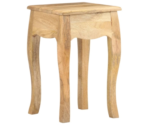 Mesita de noche de madera maciza de mango 28x28x46 cm