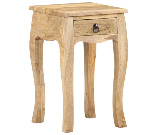 Mesita de noche de madera maciza de mango 28x28x46 cm