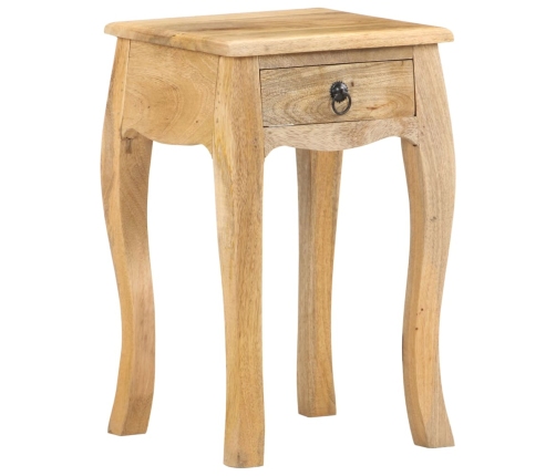 Mesita de noche de madera maciza de mango 28x28x46 cm