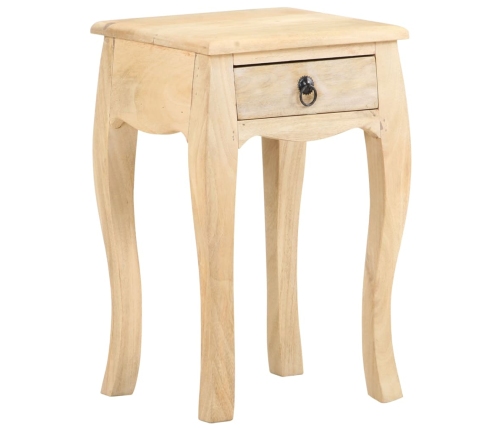 Mesita de noche de madera maciza de mango 28x28x46 cm