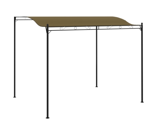 Toldo parasol gris taupe 3x2,4 cm 180 g/m²