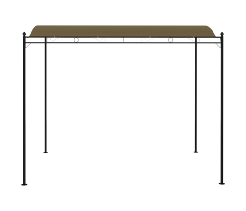 Toldo parasol gris taupe 3x2,4 cm 180 g/m²
