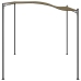 Toldo parasol gris taupe 3x2,4 cm 180 g/m²