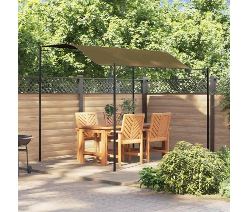 Toldo parasol gris taupe 3x2,4 cm 180 g/m²