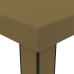 Cenador con doble techo gris taupe 3x6 m 180 g/m²