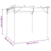 Pérgola con tejado retráctil acero gris antracita 3x3m 180 g/m²