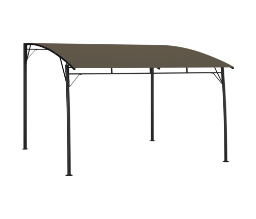 Toldo parasol de jardín gris taupe 3x3x2,55 m