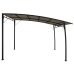 Toldo parasol de jardín gris taupe 3x3x2,55 m