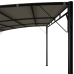 Toldo parasol de jardín gris taupe 4x3x2,55 m