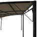 Toldo parasol de jardín gris taupe 6x3x2,55 m