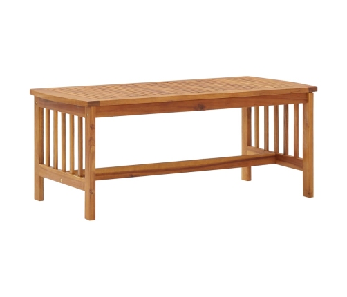 Mesa de centro de madera maciza de acacia 102x50x43 cm