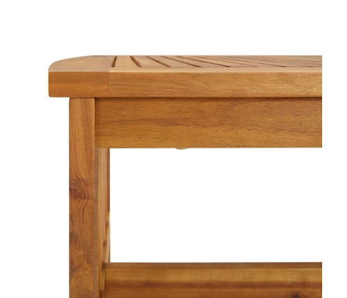 Mesa de centro de madera maciza de acacia 102x50x43 cm