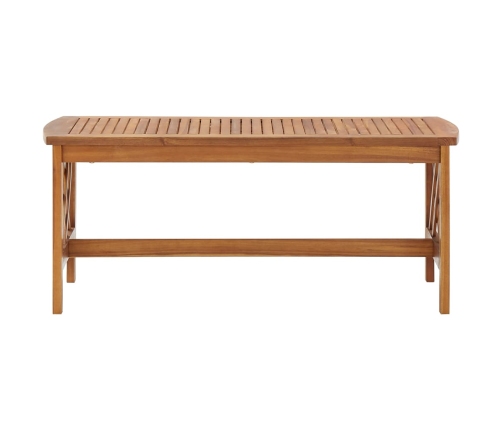 Mesa de centro de madera maciza de acacia 102x50x43 cm