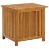 vidaXL Caja de almacenaje de jardín madera maciza acacia 60x50x58 cm