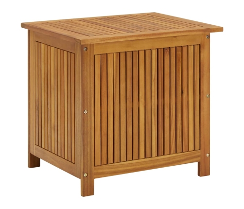 Caja de almacenaje de jardín madera maciza acacia 60x50x58 cm