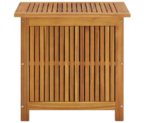 Caja de almacenaje de jardín madera maciza acacia 60x50x58 cm