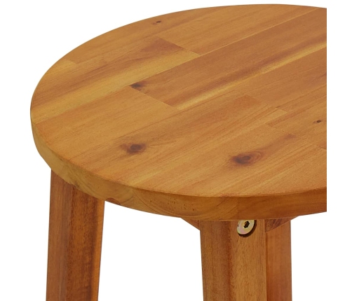 Taburetes de cocina 4 unidades madera maciza de acacia