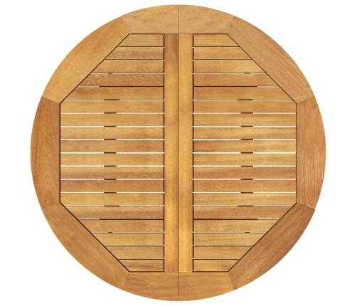 Mesa de jardín madera maciza de acacia Ø85x75 cm