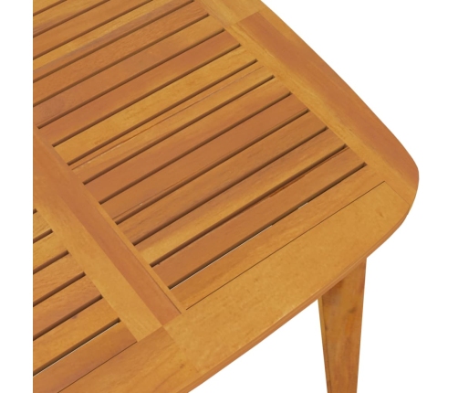 Mesa de jardín madera maciza de acacia 85x85x75 cm