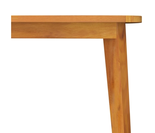 Mesa de jardín madera maciza de acacia 85x85x75 cm