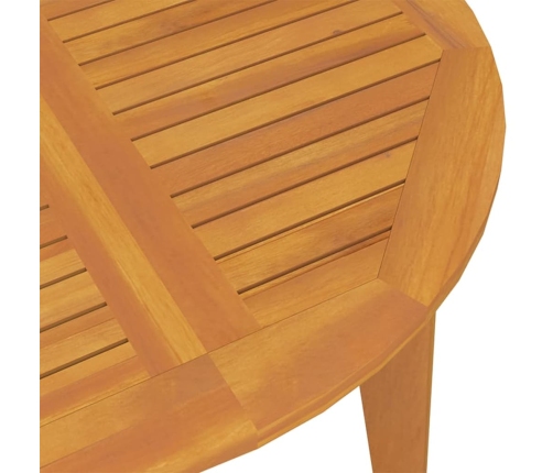 Mesa de jardín madera maciza de acacia Ø110x75 cm