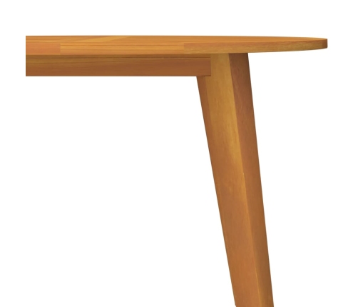 Mesa de jardín madera maciza de acacia Ø110x75 cm