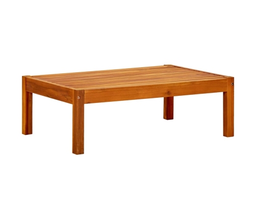 Mesa de jardín de madera de acacia maciza 85x57x29 cm