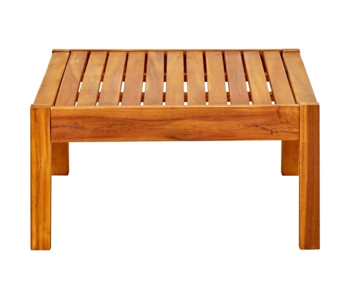 Mesa de jardín de madera de acacia maciza 85x57x29 cm