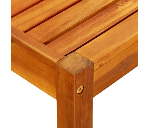 Mesa de jardín de madera de acacia maciza 85x57x29 cm