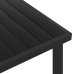 vidaXL Mesa de jardín de aluminio y WPC negro 140x90x74 cm