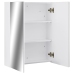 323607  Bathroom Mirror Cabinet White 60x15x75 cm MDF