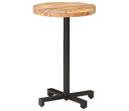 Mesa de bistró redonda madera de mango rugosa Ø50x75 cm