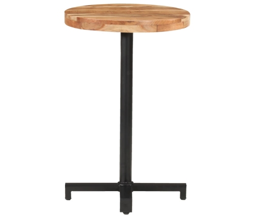 vidaXL Mesa de bistró redonda madera maciza de mango Ø50x75 cm