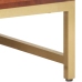 Mesa de centro madera maciza de acacia marrón miel 67x67x45 cm