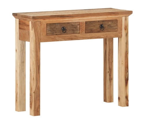 Mesa consola madera de acacia y madera reciclada 90,5x30x75cm