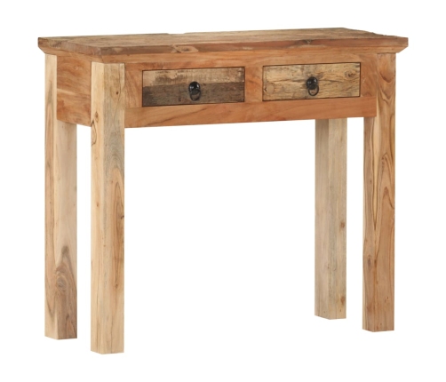 Mesa consola madera de acacia y madera reciclada 90,5x30x75cm