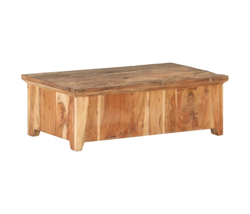 vidaXL Mesa de centro de madera maciza reciclada 90x50x31 cm