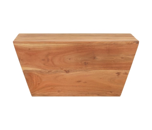 Mesa de centro forma de V madera maciza de acacia 66x66x30 cm