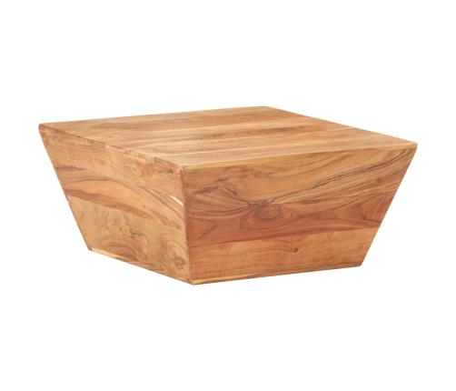 Mesa de centro forma de V madera maciza de acacia 66x66x30 cm