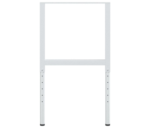 Estructura de banco de trabajo 2 uds metal 55x(69-95,5)cm gris