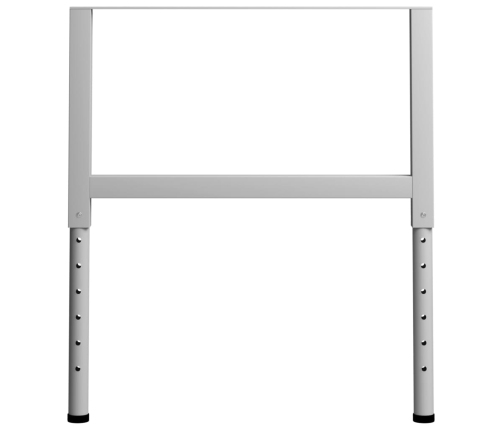 Estructura de banco de trabajo 2 uds metal 85x(69-95,5)cm gris