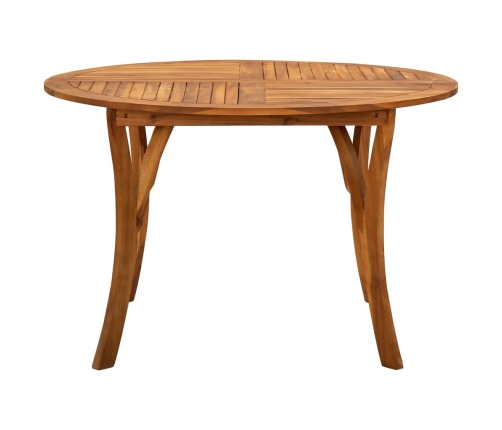 Mesa de jardín de madera maciza de acacia Ø120 cm