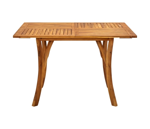 Mesa de jardín de madera maciza de acacia 120x120x75 cm