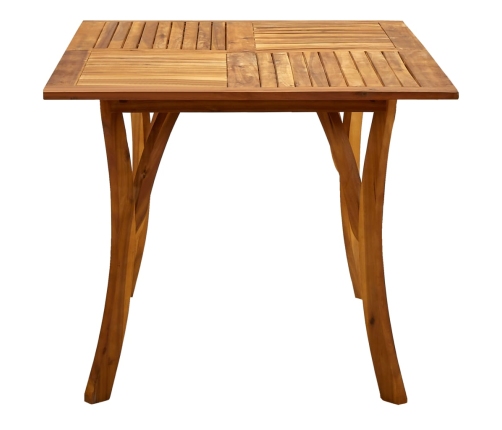 Mesa de jardín de madera maciza de acacia 150x90x75 cm