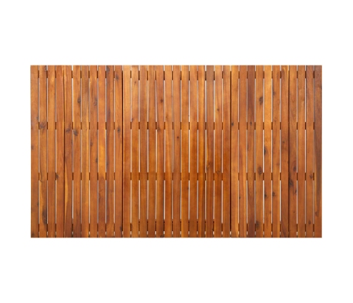 Mesa de jardín de madera maciza de acacia 150x90x75 cm